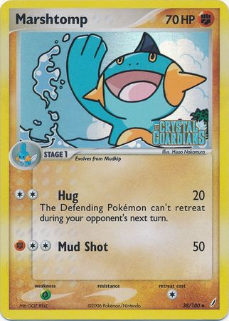 Marshtomp (38/100) (Stamped) [EX: Crystal Guardians] | Card Citadel