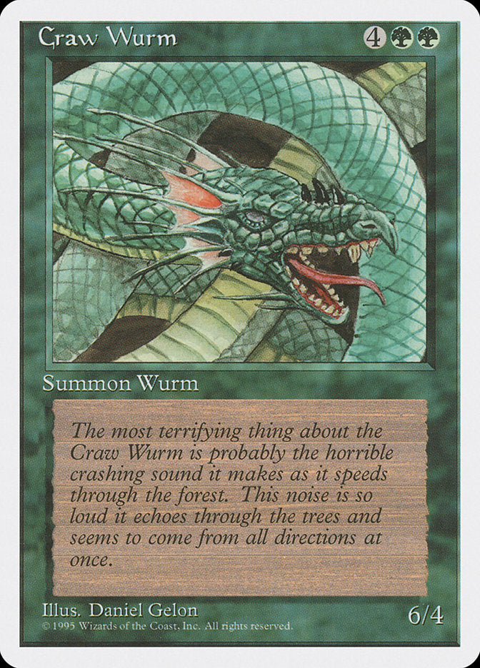 Craw Wurm [Fourth Edition] | Card Citadel