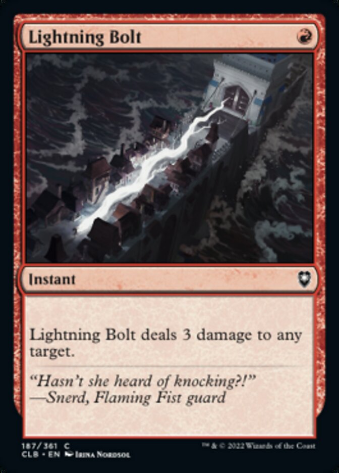 Lightning Bolt [Commander Legends: Battle for Baldur's Gate] | Card Citadel