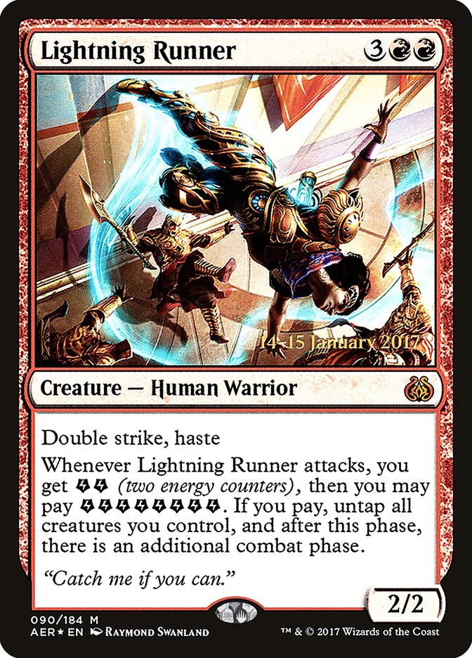 Lightning Runner  [Aether Revolt Prerelease Promos] | Card Citadel