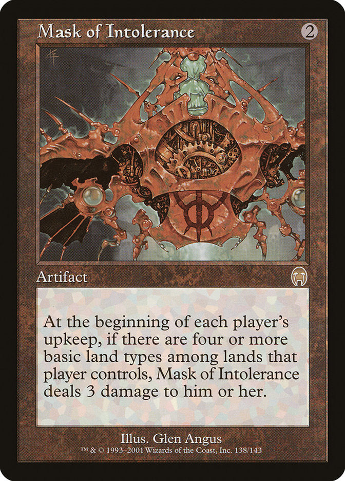 Mask of Intolerance [Apocalypse] | Card Citadel