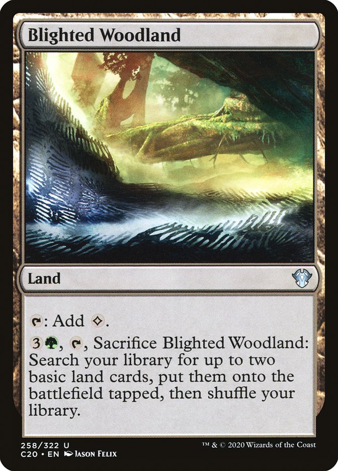 Blighted Woodland [Commander 2020] | Card Citadel