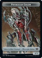 Drake // Phyrexian Golem Double-sided Token [Double Masters 2022 Tokens] | Card Citadel