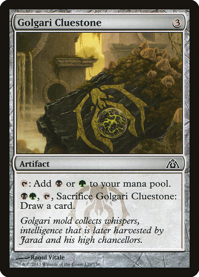 Golgari Cluestone [Dragon's Maze] | Card Citadel