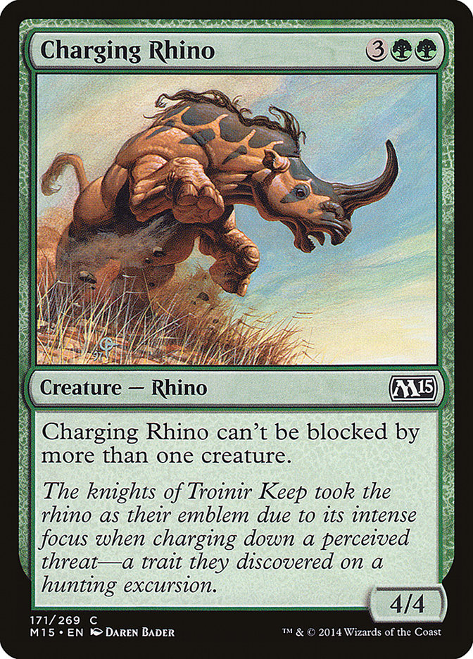 Charging Rhino [Magic 2015] | Card Citadel