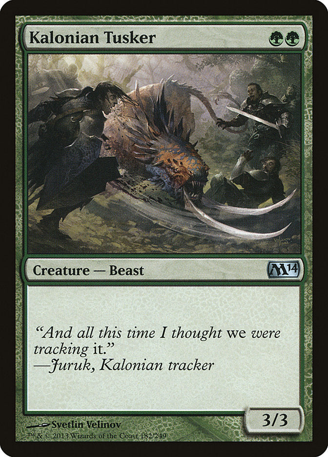 Kalonian Tusker [Magic 2014] | Card Citadel