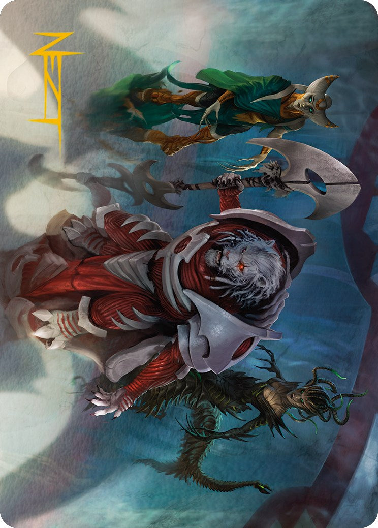 Norn's Decree Art Card (Gold-Stamped Signature) [Phyrexia: All Will Be One Art Series] | Card Citadel