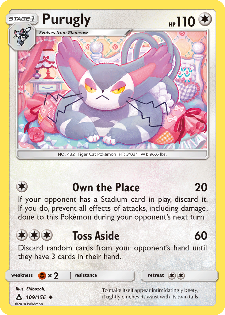 Purugly (109/156) [Sun & Moon: Ultra Prism] | Card Citadel