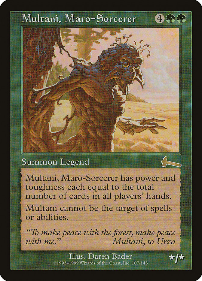 Multani, Maro-Sorcerer [Urza's Legacy] | Card Citadel