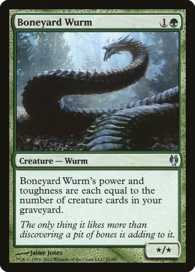 Boneyard Wurm [Duel Decks: Izzet vs. Golgari] | Card Citadel