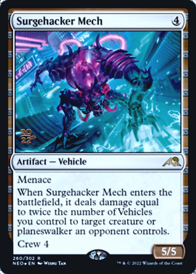 Surgehacker Mech [Kamigawa: Neon Dynasty Prerelease Promos] | Card Citadel