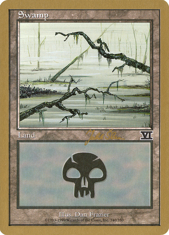 Swamp (js340b) (Jakub Slemr) [World Championship Decks 1999] | Card Citadel