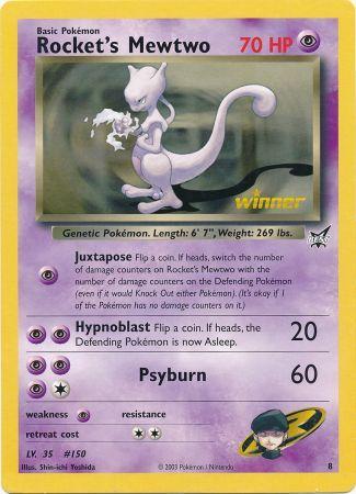 Rocket's Mewtwo (8) (Jumbo Card) [Best of Promos] | Card Citadel