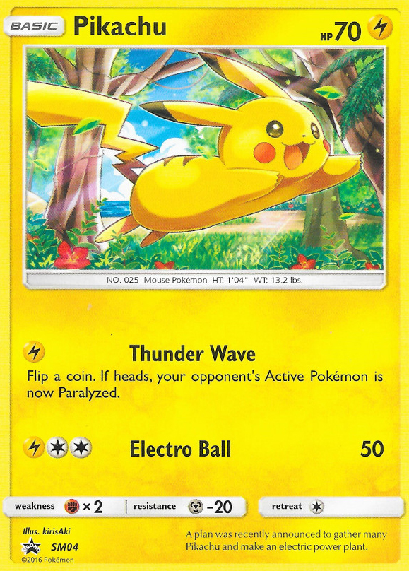 Pikachu (SM04) [Sun & Moon: Black Star Promos] | Card Citadel