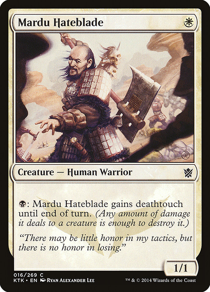 Mardu Hateblade [Khans of Tarkir] | Card Citadel