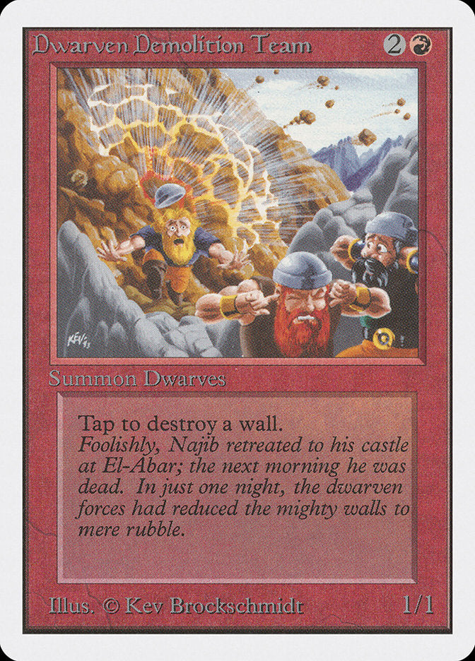 Dwarven Demolition Team [Unlimited Edition] | Card Citadel