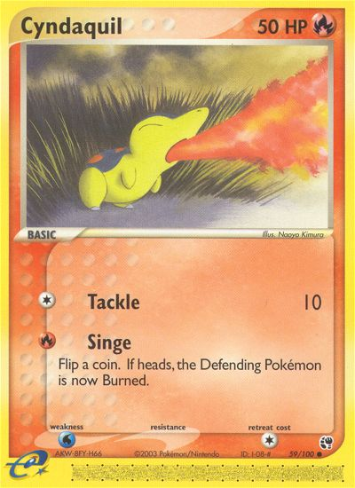 Cyndaquil (59/100) [EX: Sandstorm] | Card Citadel