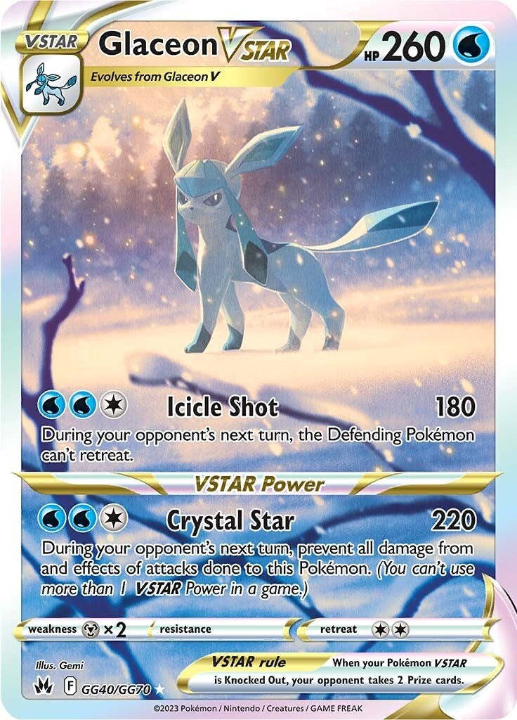 Glaceon VSTAR (GG40/GG70) [Sword & Shield: Crown Zenith] | Card Citadel