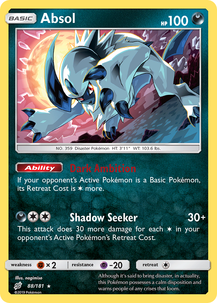 Absol (88/181) [Sun & Moon: Team Up] | Card Citadel