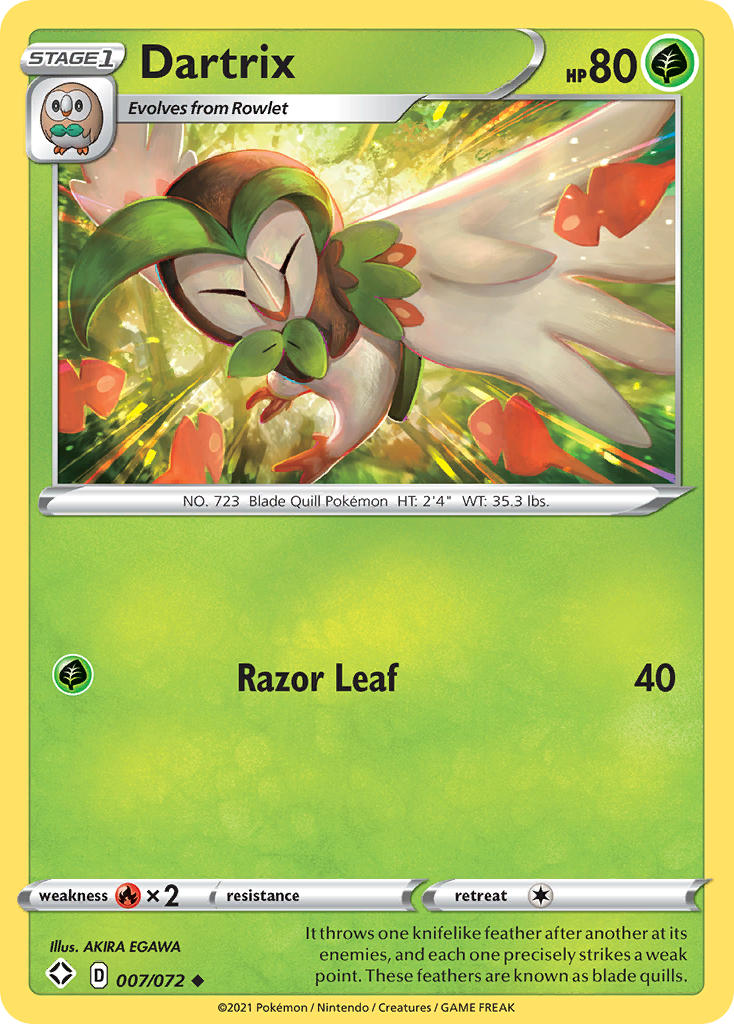 Dartrix (007/072) [Sword & Shield: Shining Fates] | Card Citadel