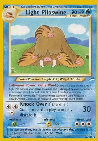 Light Piloswine (26/105) [Neo Destiny Unlimited] | Card Citadel