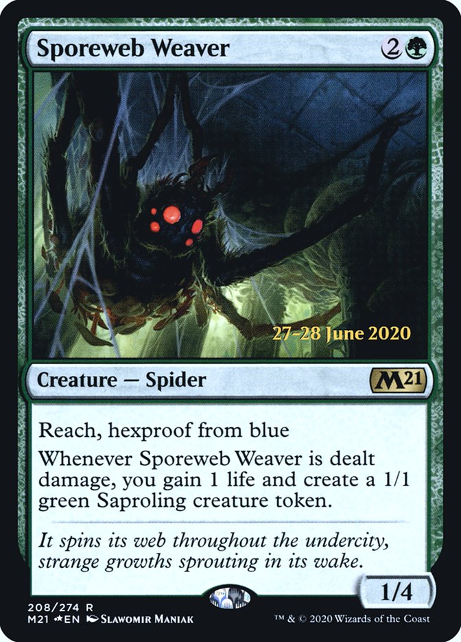 Sporeweb Weaver  [Core Set 2021 Prerelease Promos] | Card Citadel