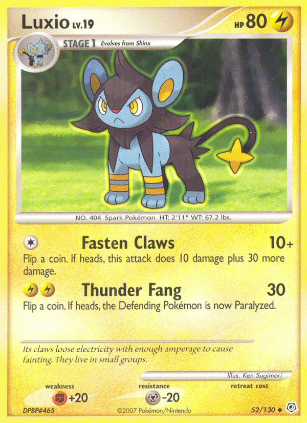 Luxio (52/130) [Diamond & Pearl: Base Set] | Card Citadel