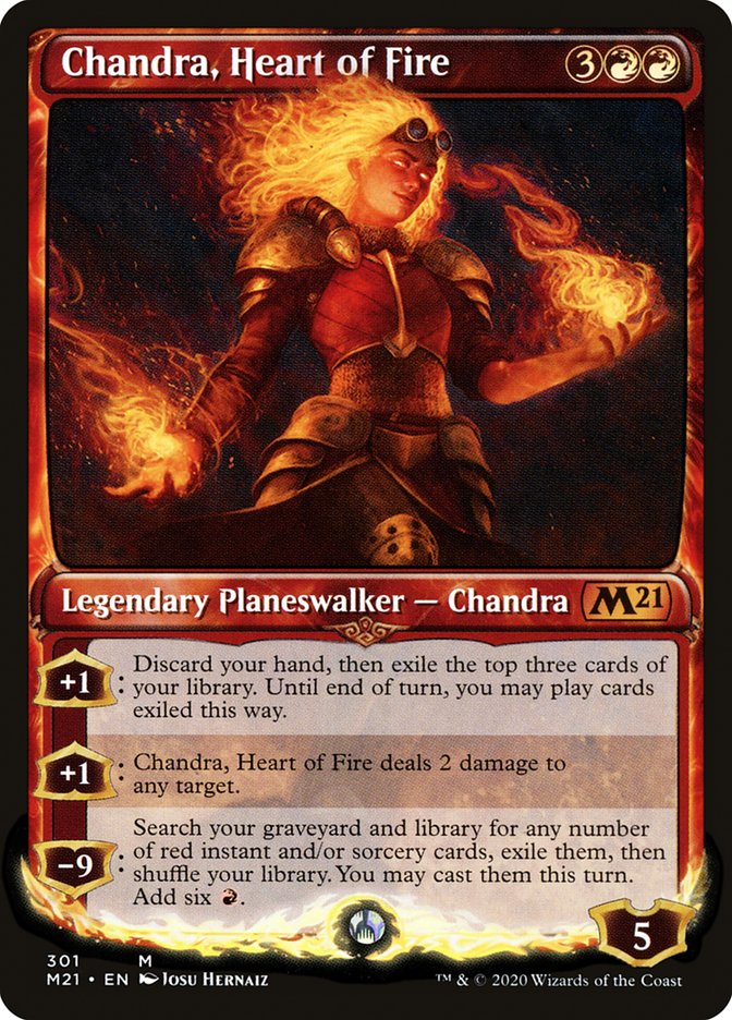 Chandra, Heart of Fire (Showcase) [Core Set 2021] | Card Citadel