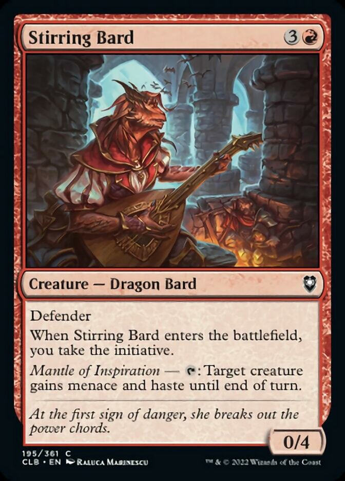 Stirring Bard [Commander Legends: Battle for Baldur's Gate] | Card Citadel