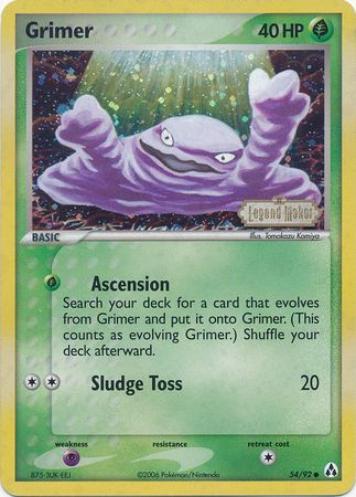 Grimer (54/92) (Stamped) [EX: Legend Maker] | Card Citadel