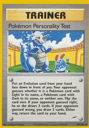 Pokemon Personality Test (102/105) [Neo Destiny Unlimited] | Card Citadel