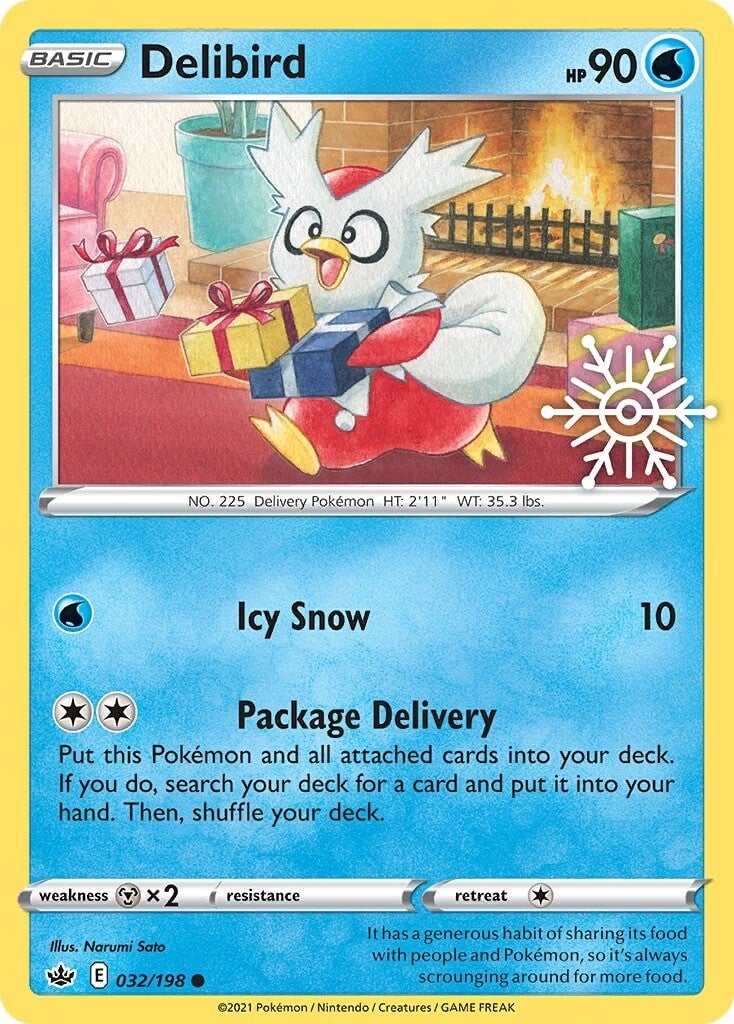 Delibird (032/198) (Holiday Calendar) [Sword & Shield: Chilling Reign] | Card Citadel