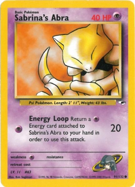 Sabrina's Abra (91/132) [Gym Heroes Unlimited] | Card Citadel