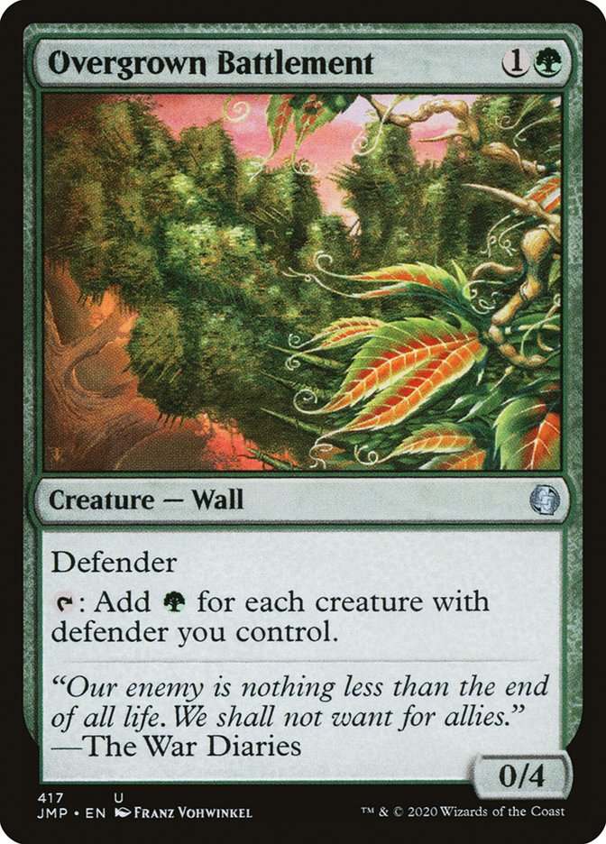 Overgrown Battlement [Jumpstart] | Card Citadel