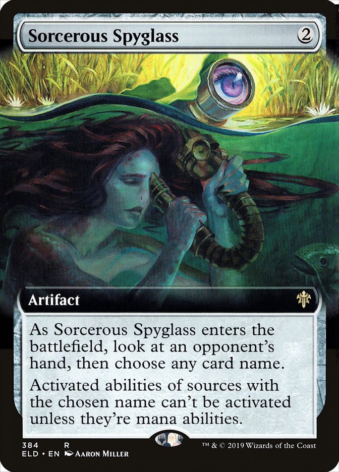 Sorcerous Spyglass (Extended Art) [Throne of Eldraine] | Card Citadel