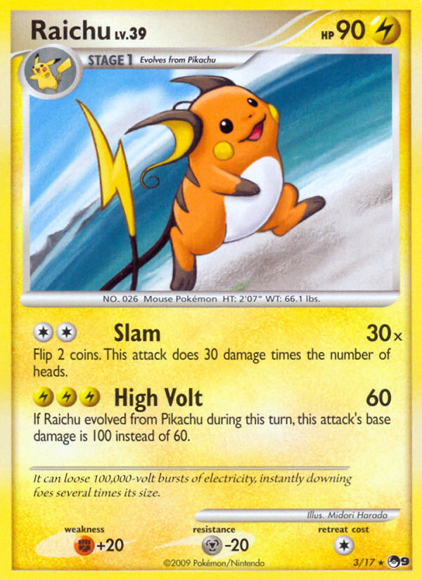 Raichu (3/17) [POP Series 9] | Card Citadel