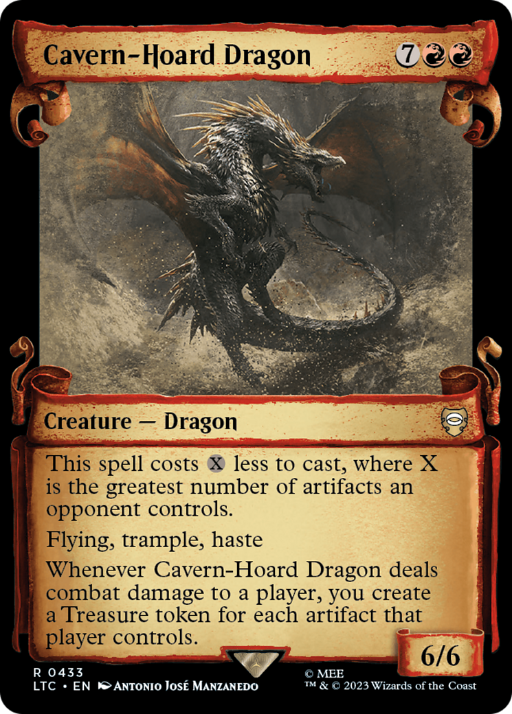 Cavern-Hoard Dragon [The Lord of the Rings: Tales of Middle-Earth Commander Showcase Scrolls] | Card Citadel