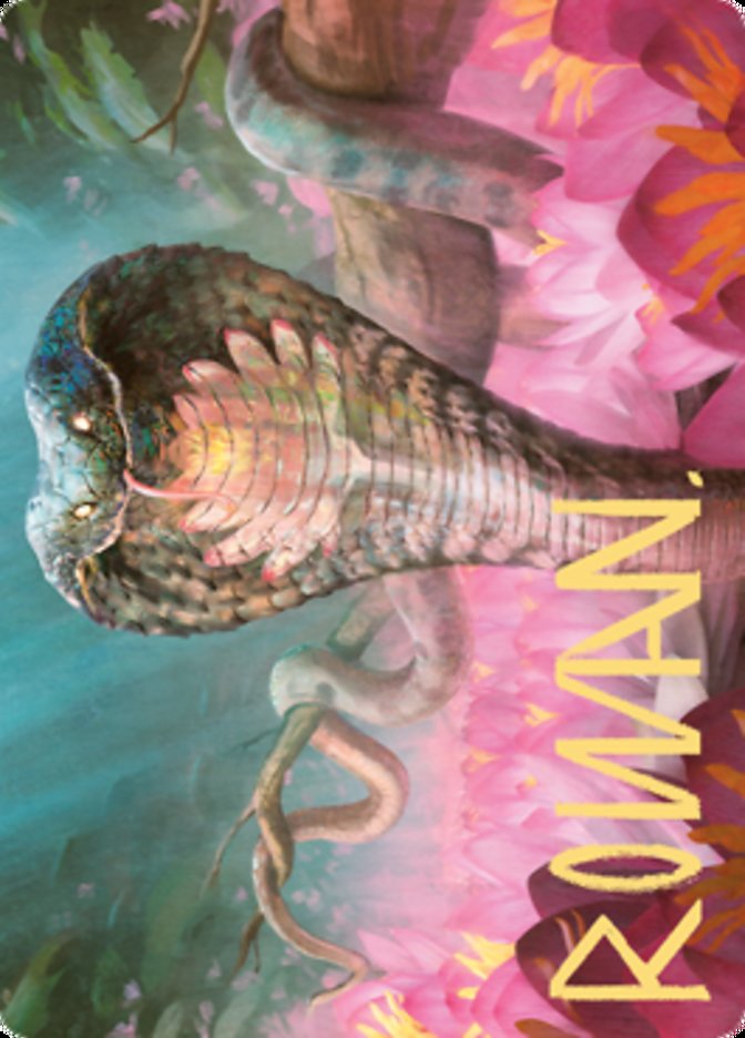 Lotus Cobra Art Card (Gold-Stamped Signature) [Zendikar Rising Art Series] | Card Citadel