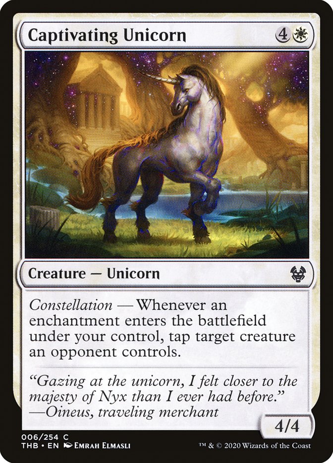 Captivating Unicorn [Theros Beyond Death] | Card Citadel