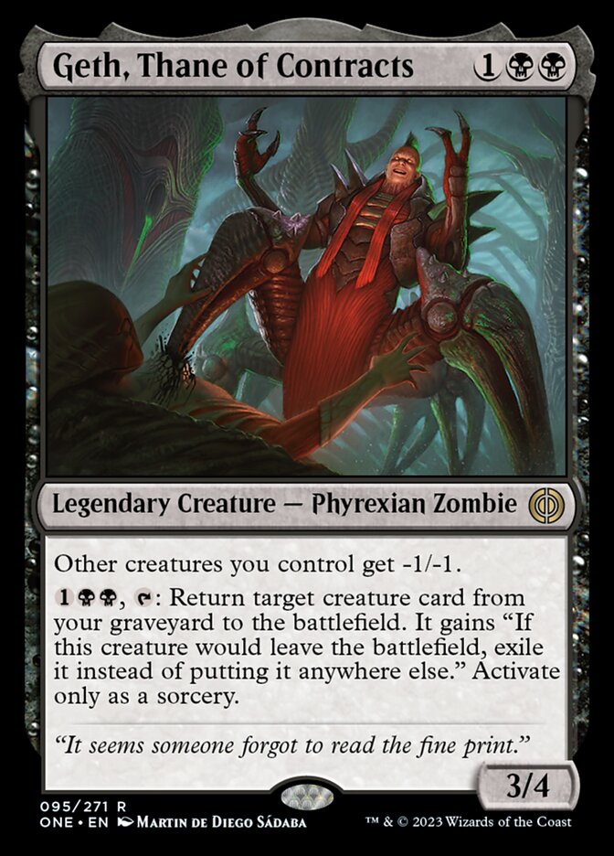 Geth, Thane of Contracts [Phyrexia: All Will Be One] | Card Citadel