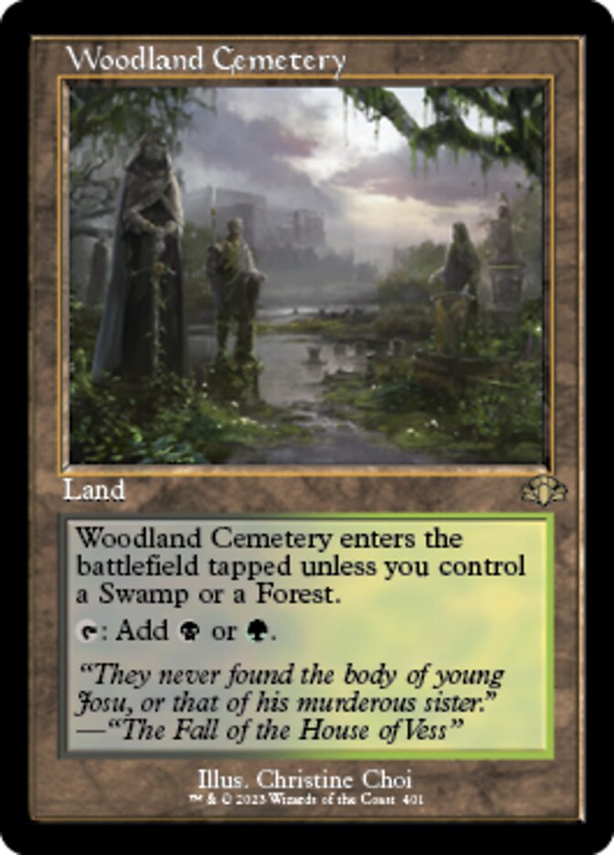 Woodland Cemetery (Retro) [Dominaria Remastered] | Card Citadel