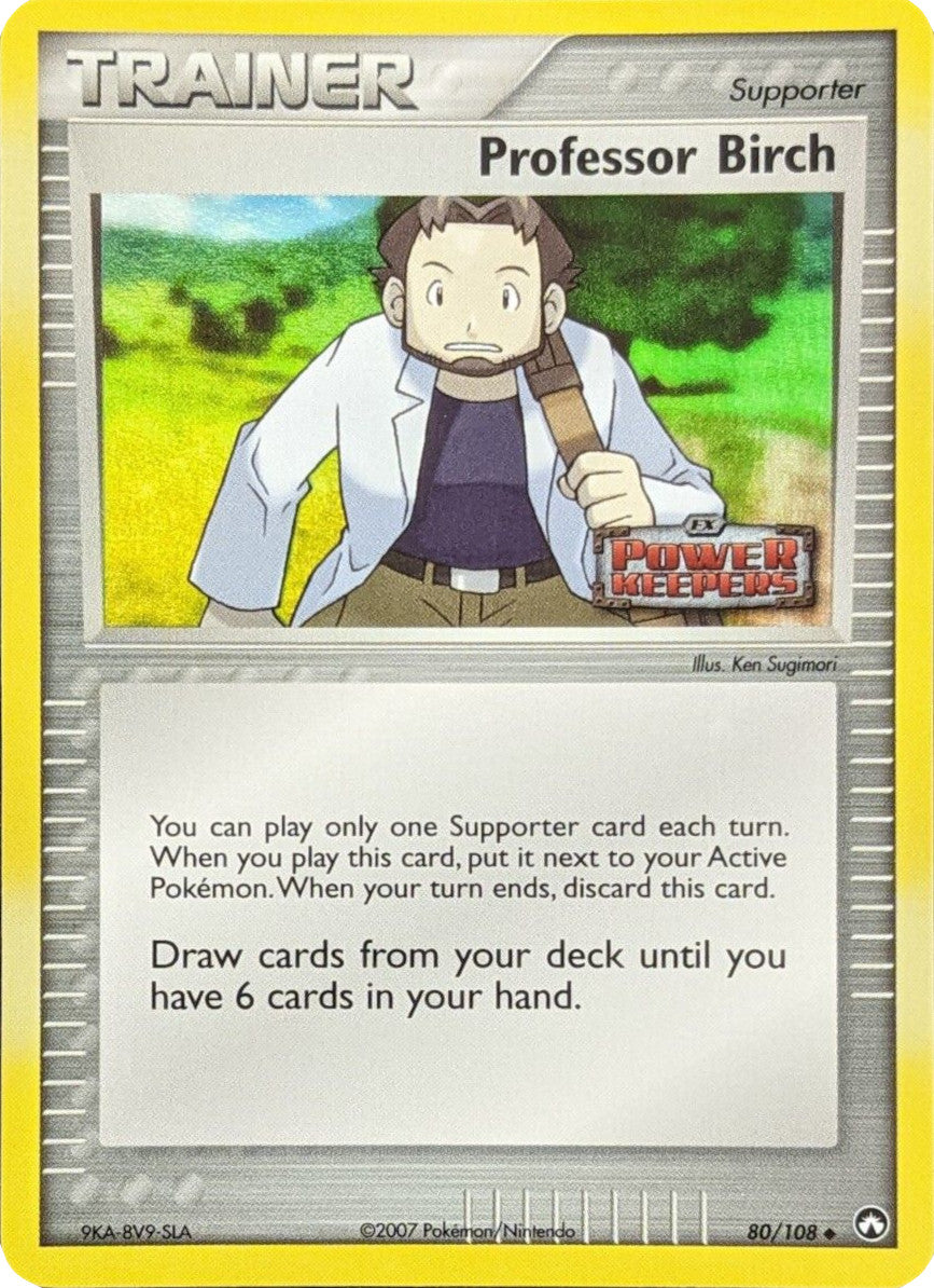 Professor Birch (80/108) (Stamped) [EX: Power Keepers] | Card Citadel