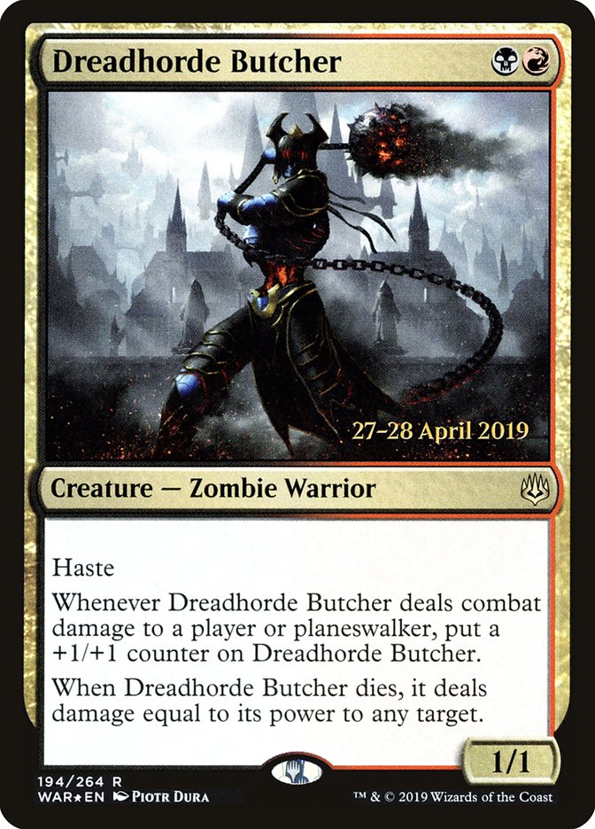 Dreadhorde Butcher  [War of the Spark Prerelease Promos] | Card Citadel