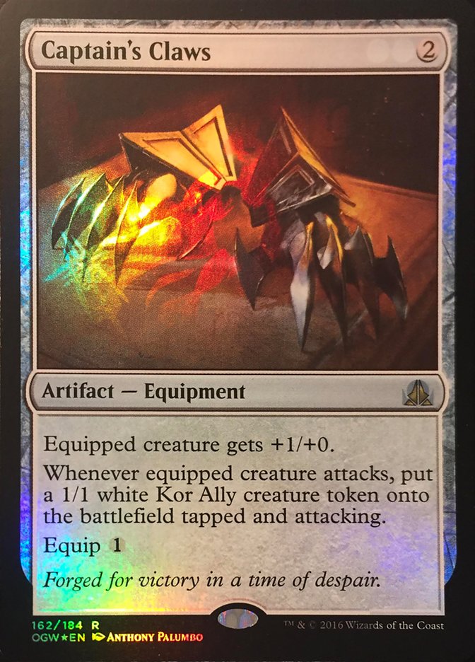 Captain's Claws (Standard Showdown Misprint) [Oath of the Gatewatch Promos] | Card Citadel