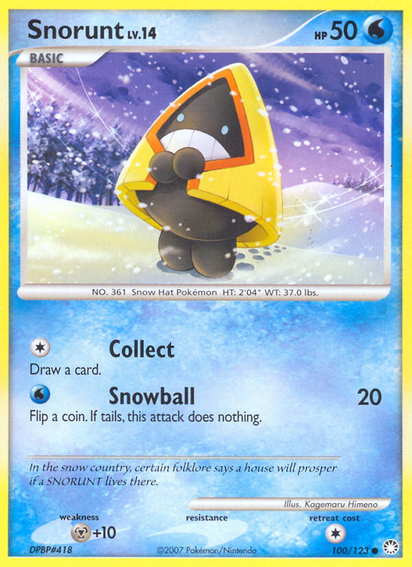 Snorunt (100/123) [Diamond & Pearl: Mysterious Treasures] | Card Citadel