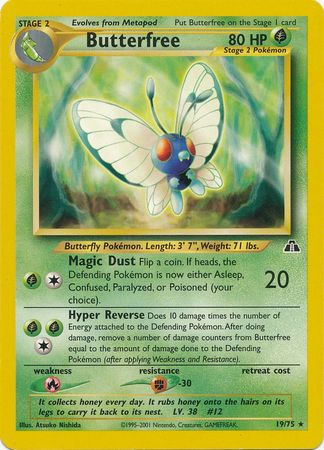 Butterfree (19/75) [Neo Discovery Unlimited] | Card Citadel