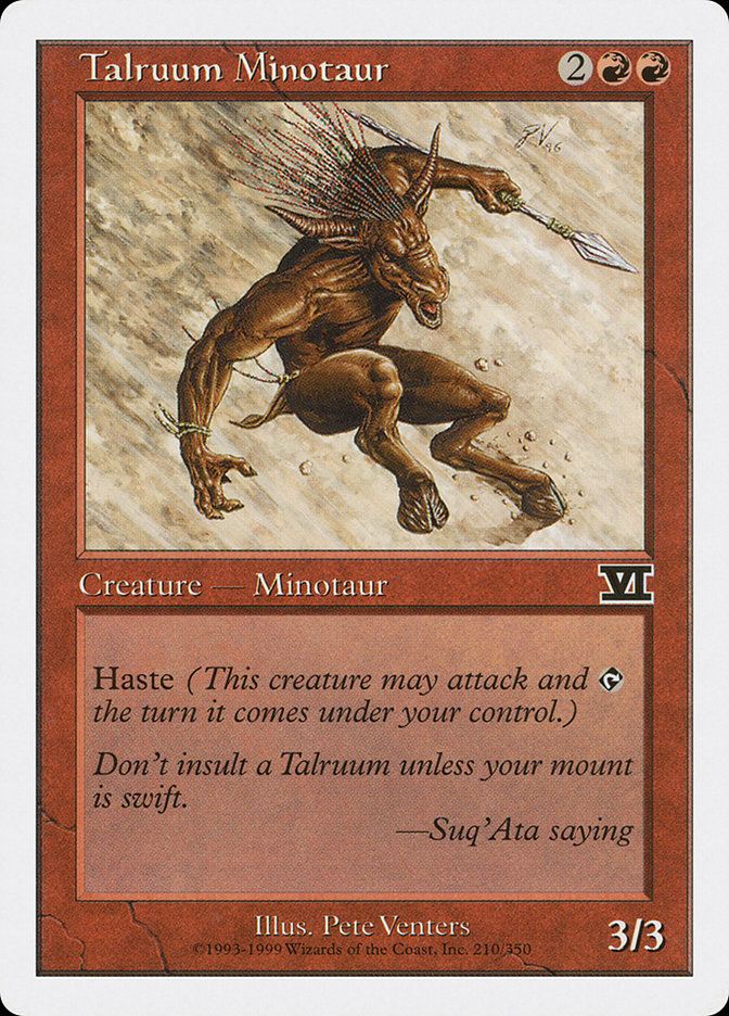 Talruum Minotaur [Classic Sixth Edition] | Card Citadel