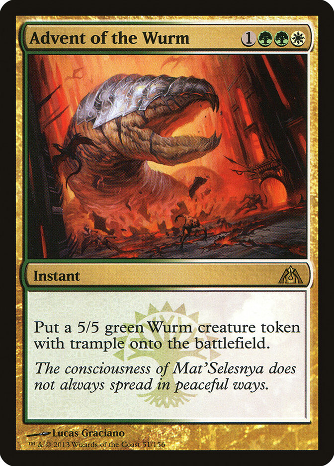 Advent of the Wurm [Dragon's Maze] | Card Citadel