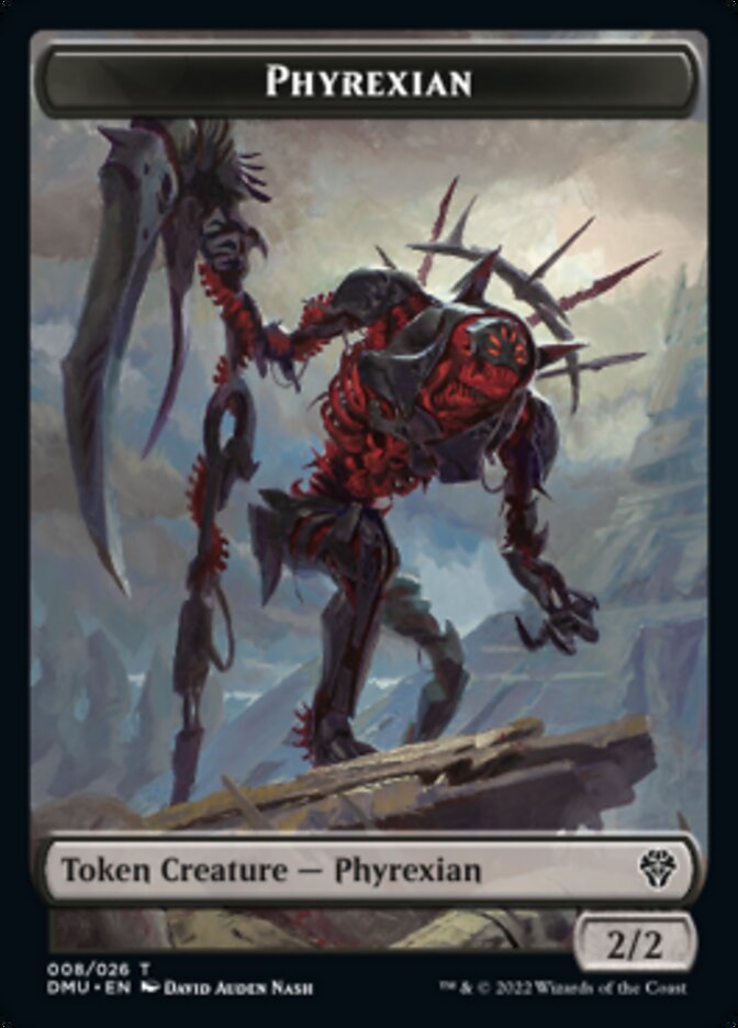 Phyrexian // Dragon Double-sided Token [Dominaria United Tokens] | Card Citadel