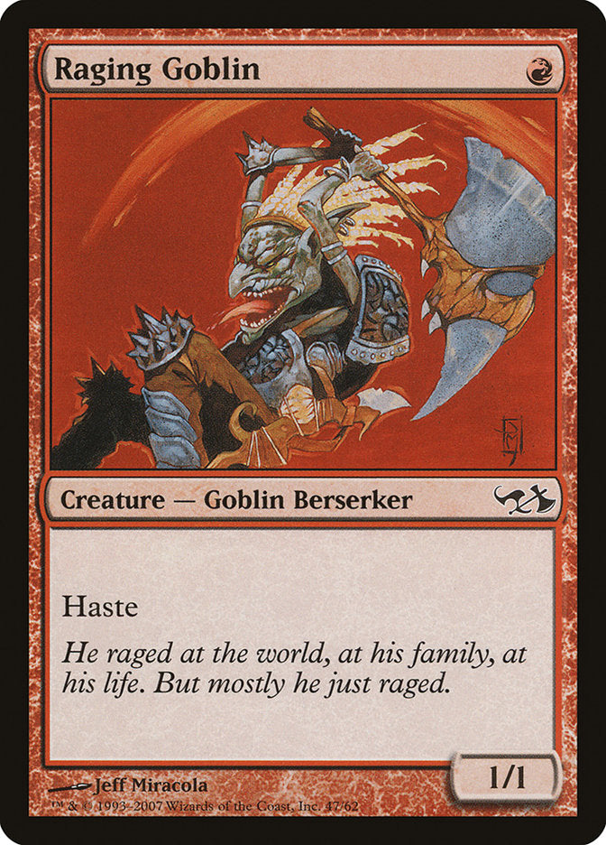 Raging Goblin [Duel Decks: Elves vs. Goblins] | Card Citadel